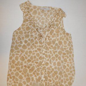 Womens Small Sleeveless Blouse Ann Taylor Loft